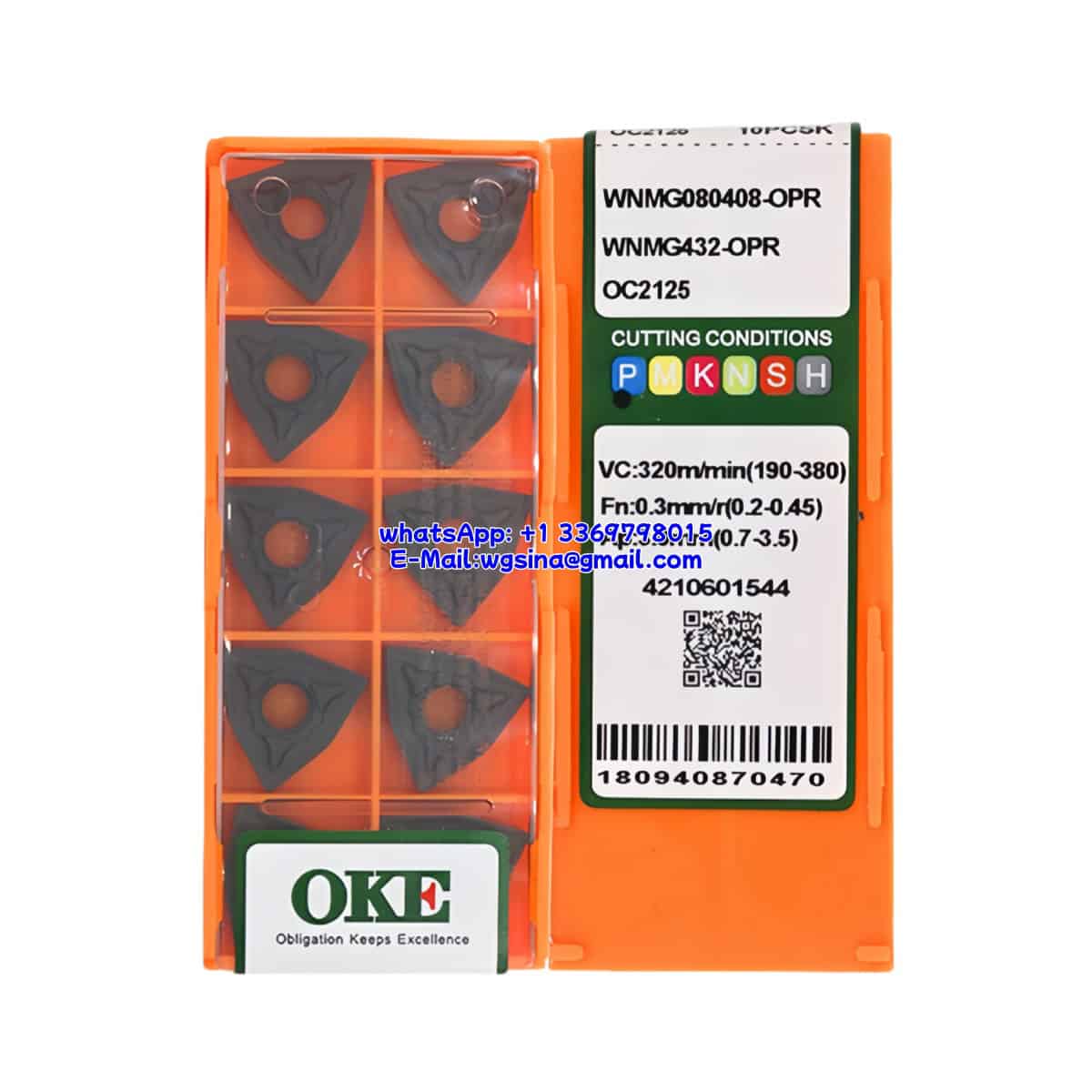 OKE 100% Original WNMG080408-OPR OC2125 Cutting Tools 10PCS
