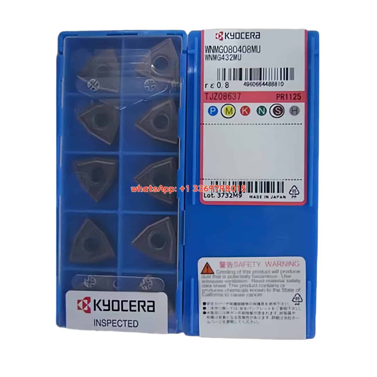 Kyocera 100% Original WNMG080408MU PR1125 Cutting Tools 10PCS