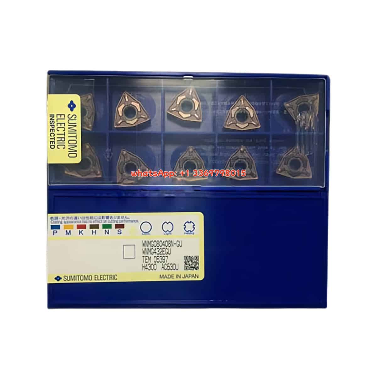 SUMITOMO 100% Original WNMG080408N-GU AC530U Cutting Tools 10PCS