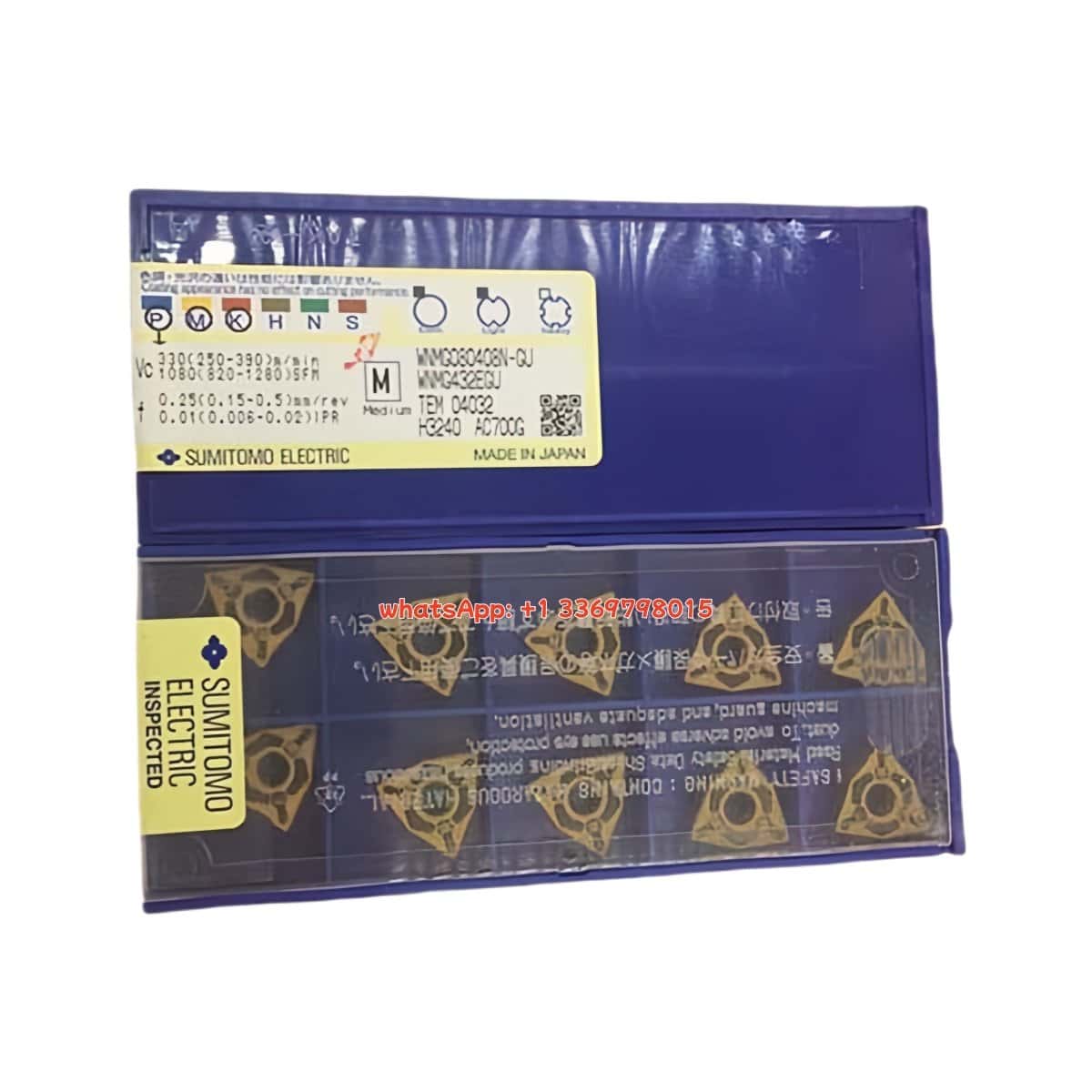 SUMITOMO 100% Original WNMG080408N-GU AC700G Cutting Tools 10PCS
