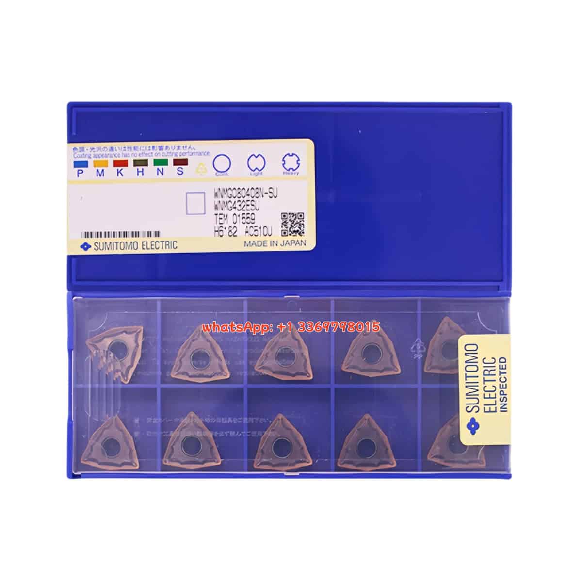 SUMITOMO 100% Original WNMG080408N-SU AC510U Cutting Tools 10PCS