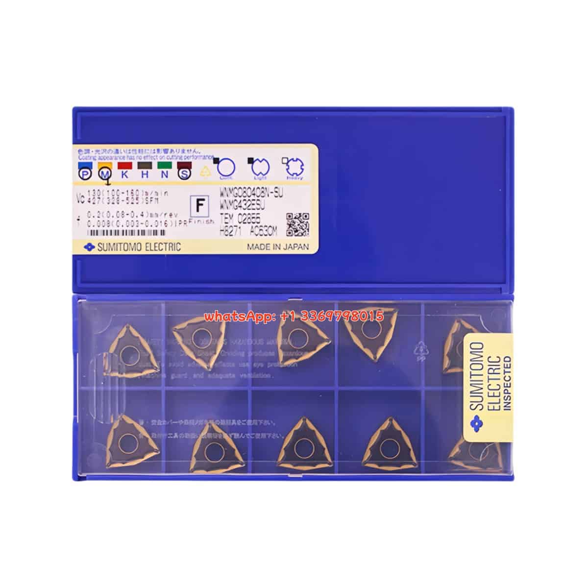 SUMITOMO 100% Original WNMG080408N-SU AC630M Cutting Tools 10PCS