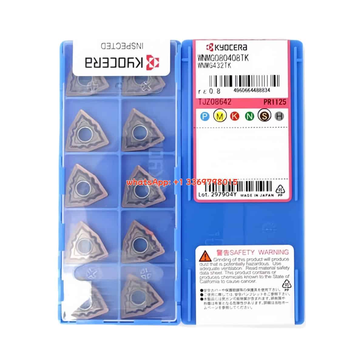 Kyocera 100% Original WNMG080408TK PR1125 Cutting Tools 10PCS