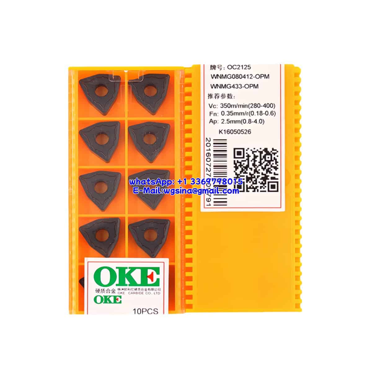 OKE 100% Original WNMG080412-OPM OC2125 Cutting Tools 10PCS