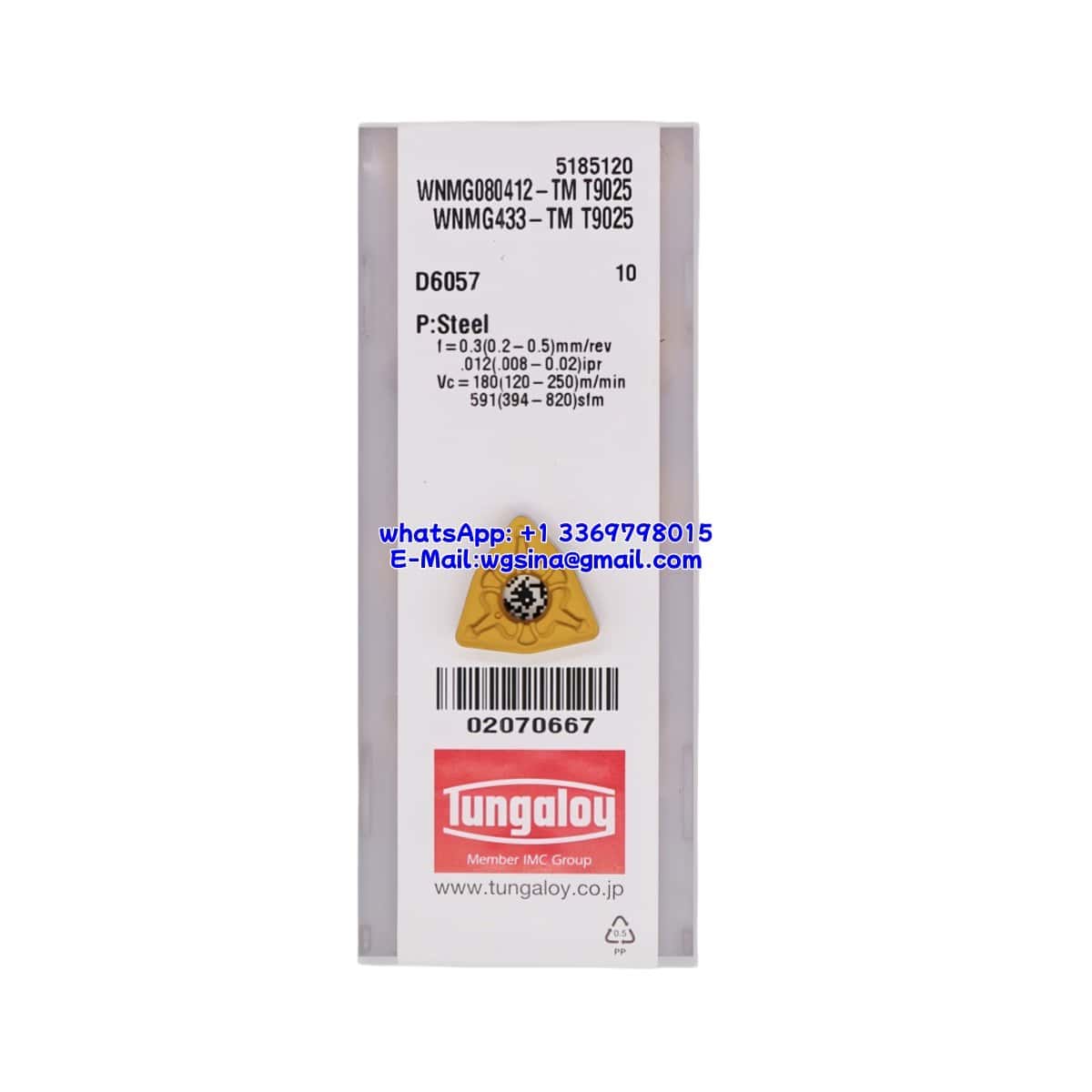 TUNGALOY 100% Original WNMG080412-TM-T9025 Cutting Tools 10PCS