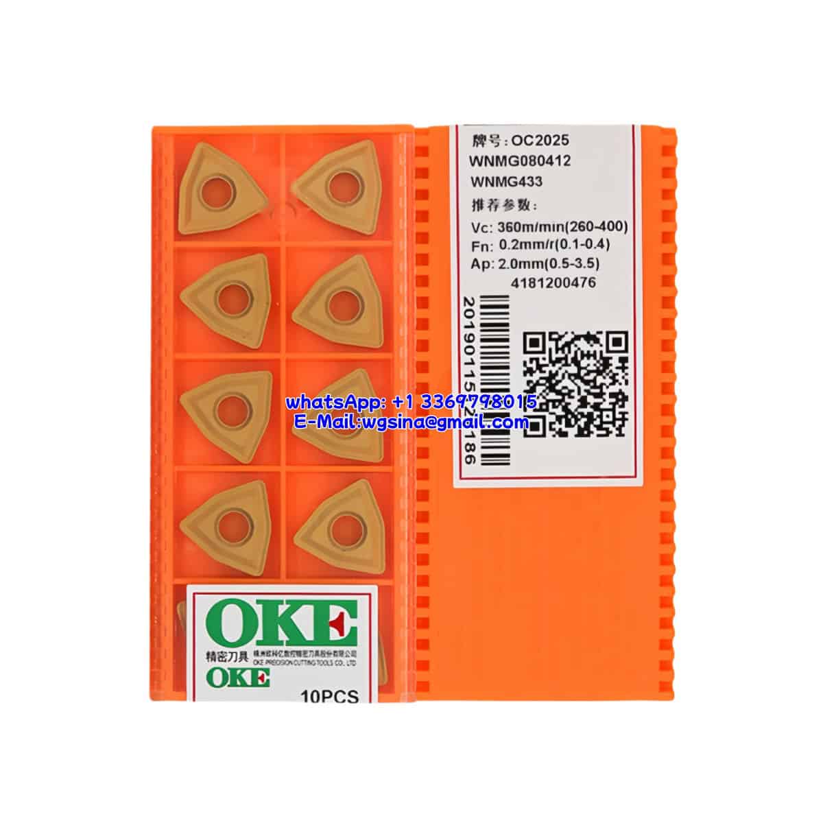 OKE 100% Original WNMG080412 OC2025 Cutting Tools 10PCS