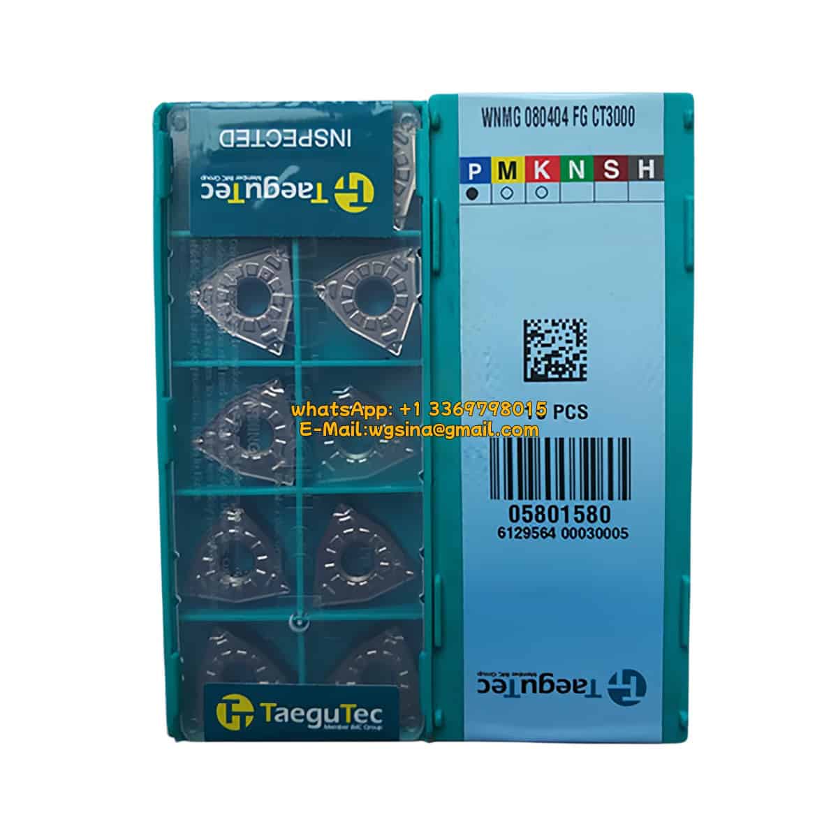 TaeguTec 100% Original WNMG 080408 FG CT3000 Cutting Tools 10PCS