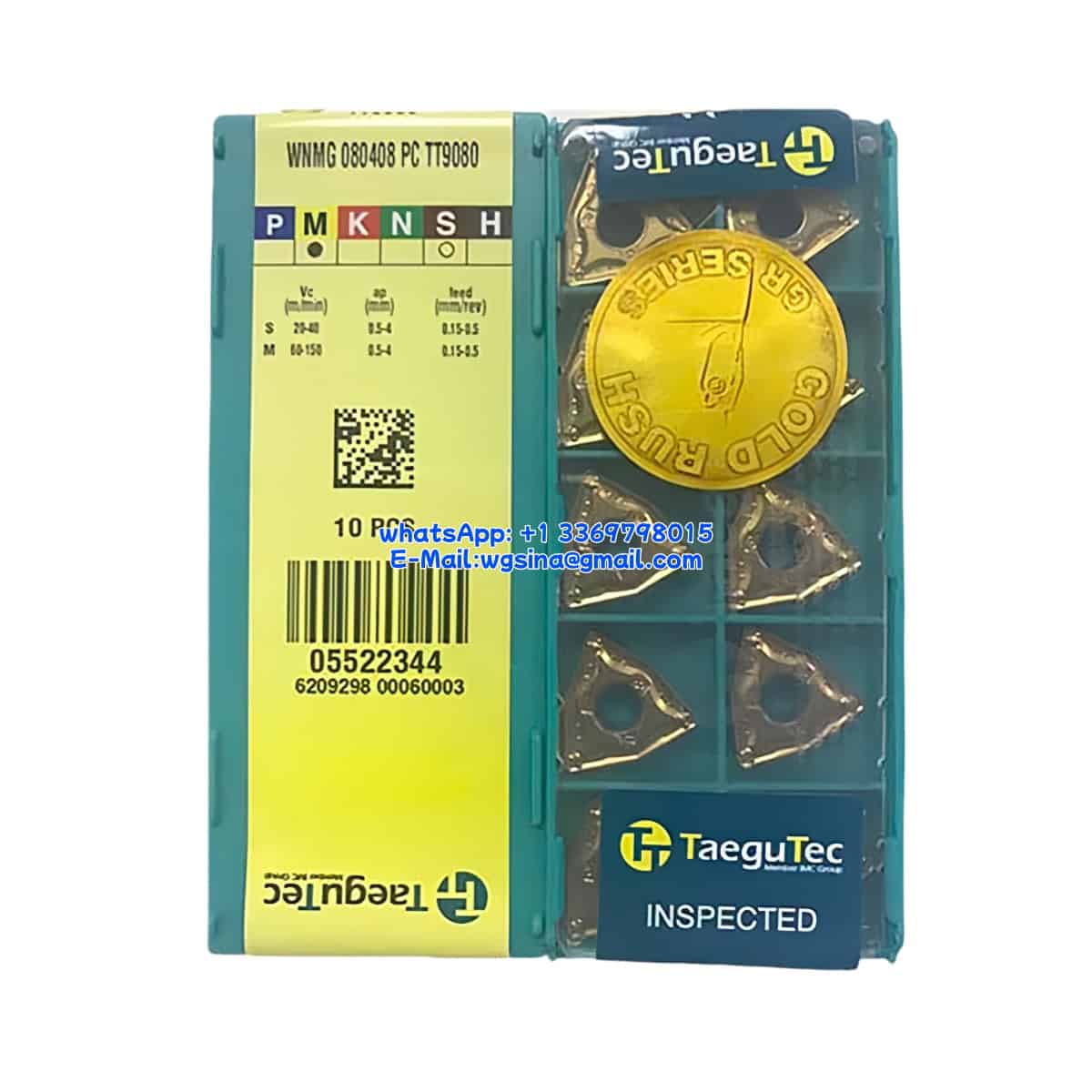 TaeguTec 100% Original WNMG 080408 PC TT9080 Cutting Tools 10PCS