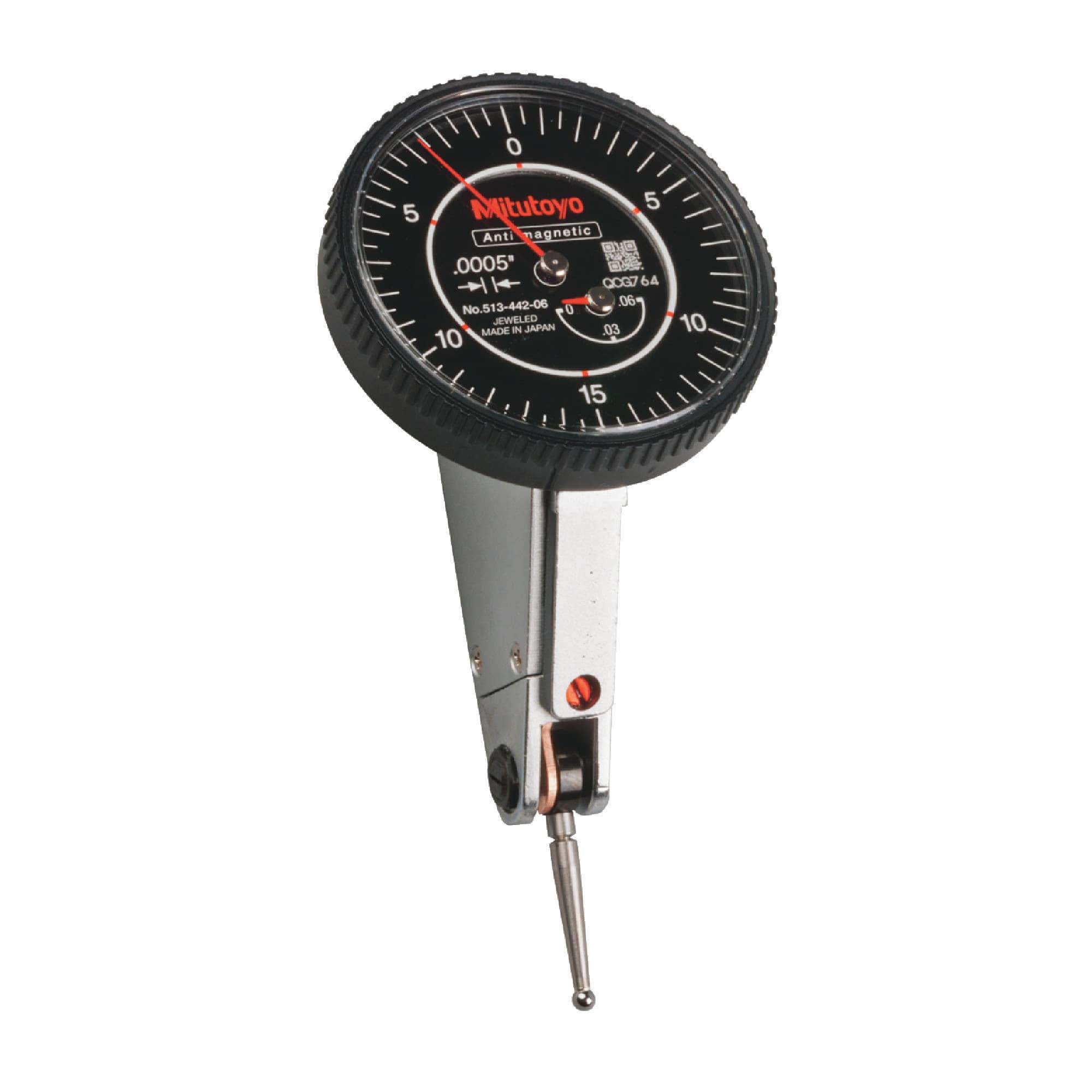 Mitutoyo 100% Original 513-442-16A 0 - 0.060 Range, 0-15-0 Reading Dial Test Indicator 1 pcs