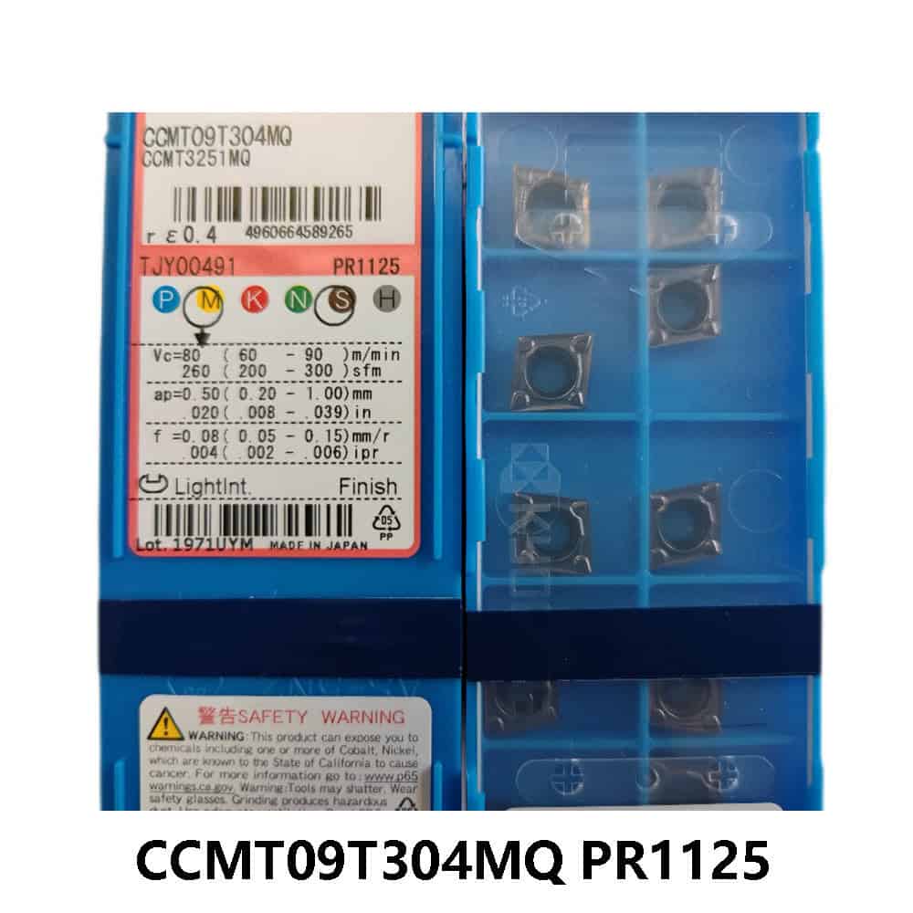 Kyocera 100% Original CCMT09T304MQ PR1125 Turning Insert 10 pcs