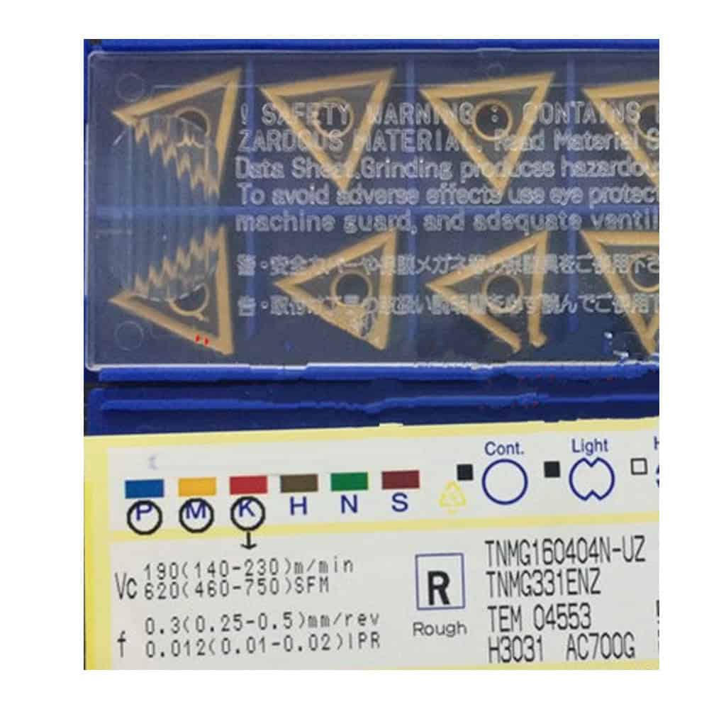Sumitomo 100% Original TNMG160404N-UZ AC700G Turning Insert 10 pcs