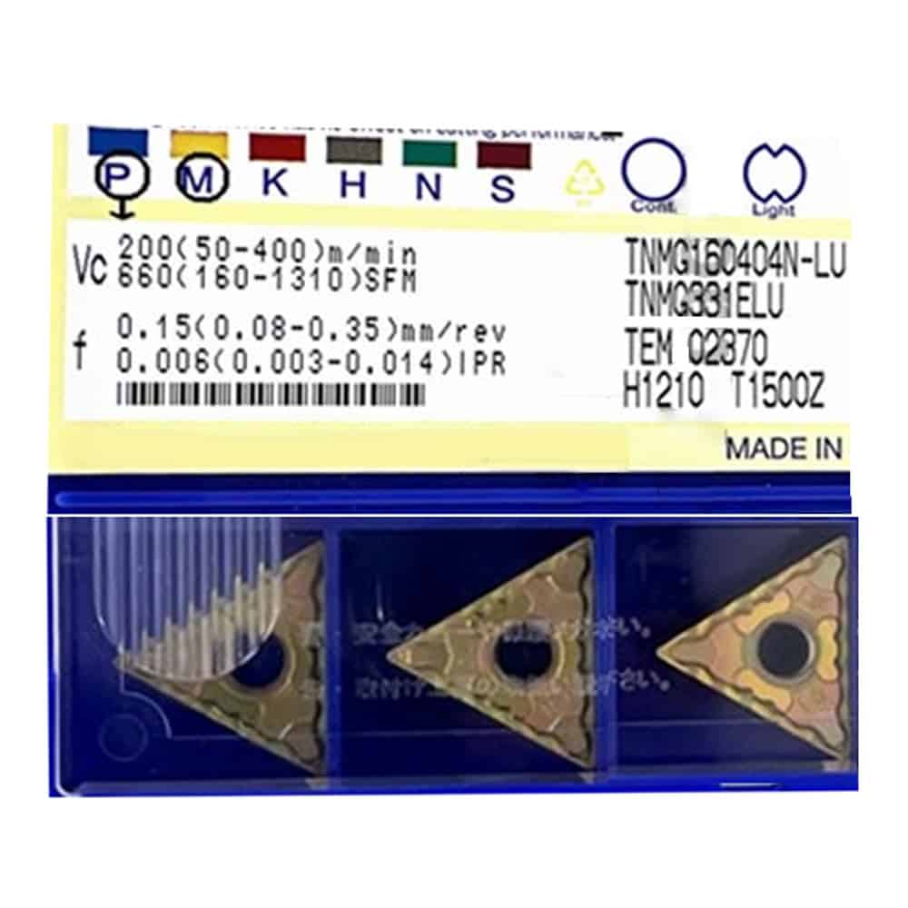 Sumitomo 100% Original TNMG160408N-LU T1500Z Turning Insert 10 pcs