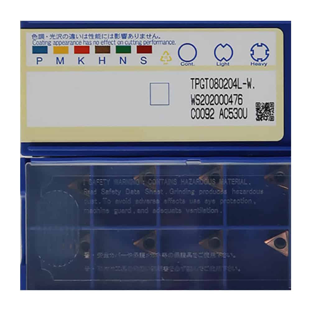 Sumitomo 100% Original TPGT080202L-W AC530U Turning Insert 10 pcs