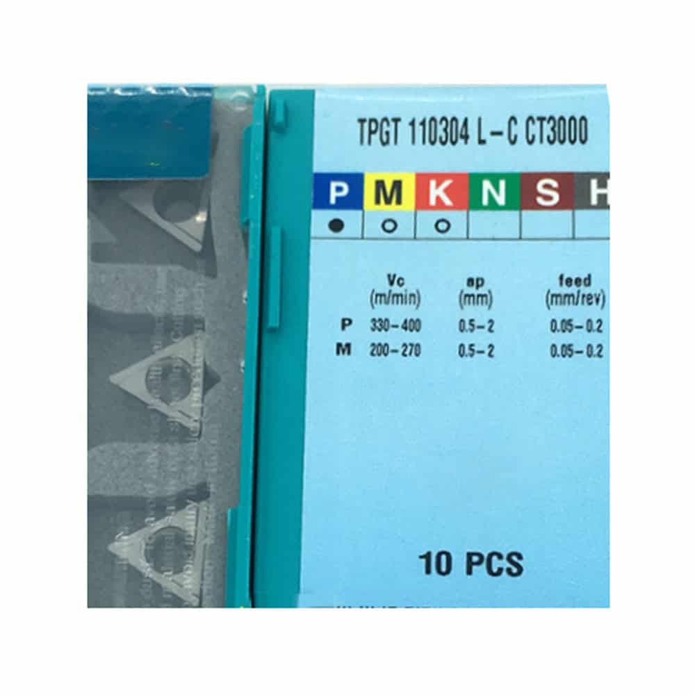 Taegutec 100% Original  Cutting Tool  Turning Insert TPGT110304L-C CT3000  10pcs