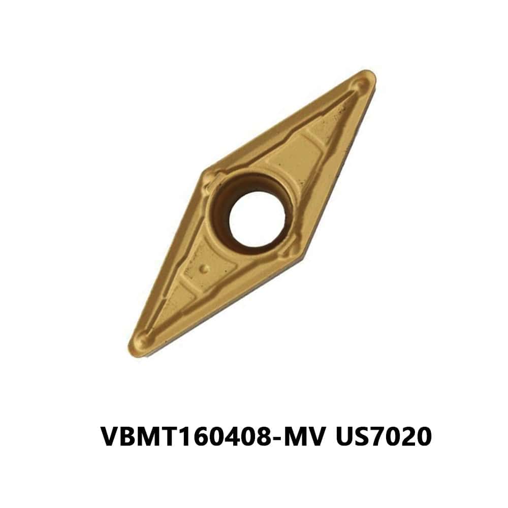 Mitsubishi 100% Original VBMT160408-MV US7020 Turning Insert 10 pcs
