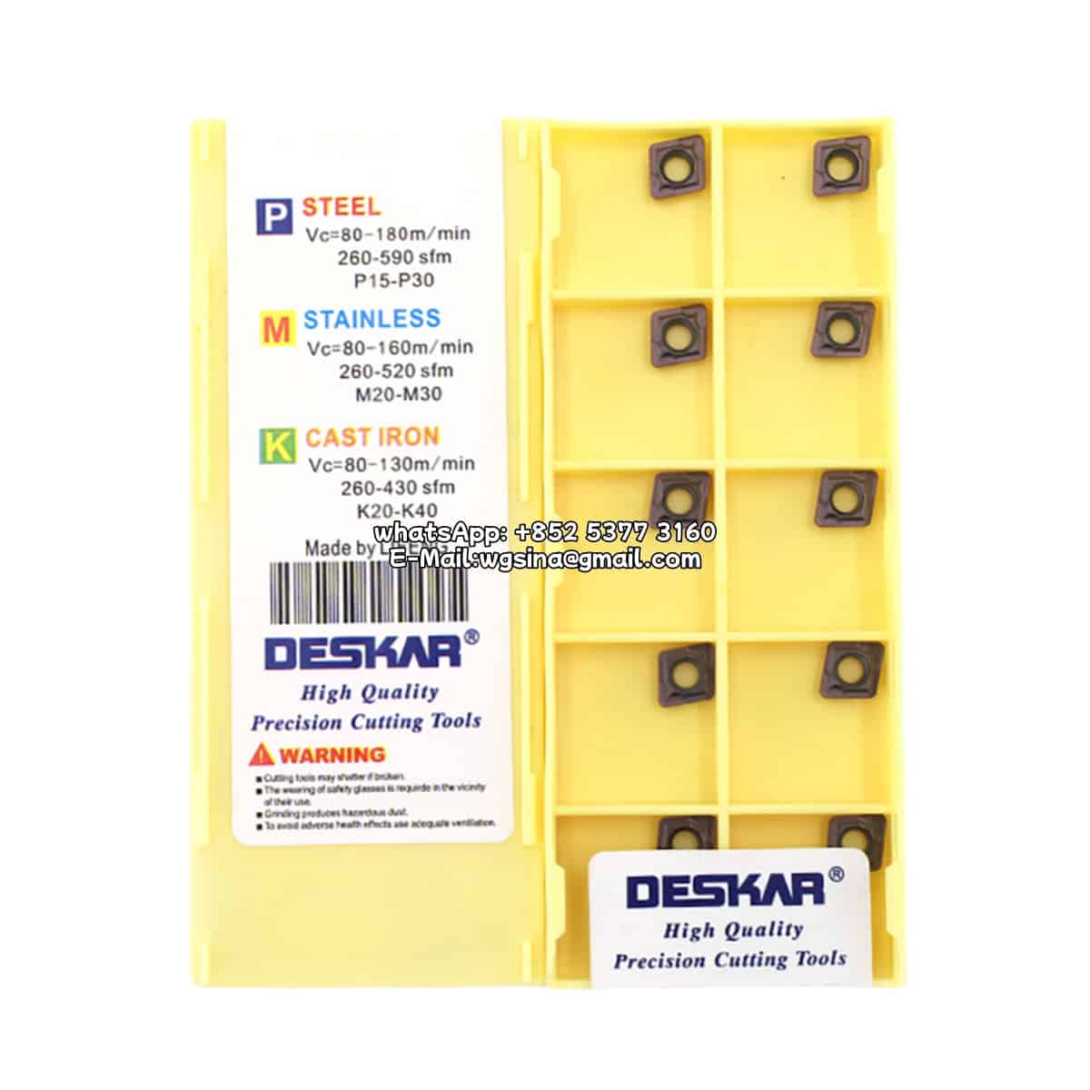 CCMT060208 LF6018 Deskar 100% Original Cutting Tools 10 pcs
