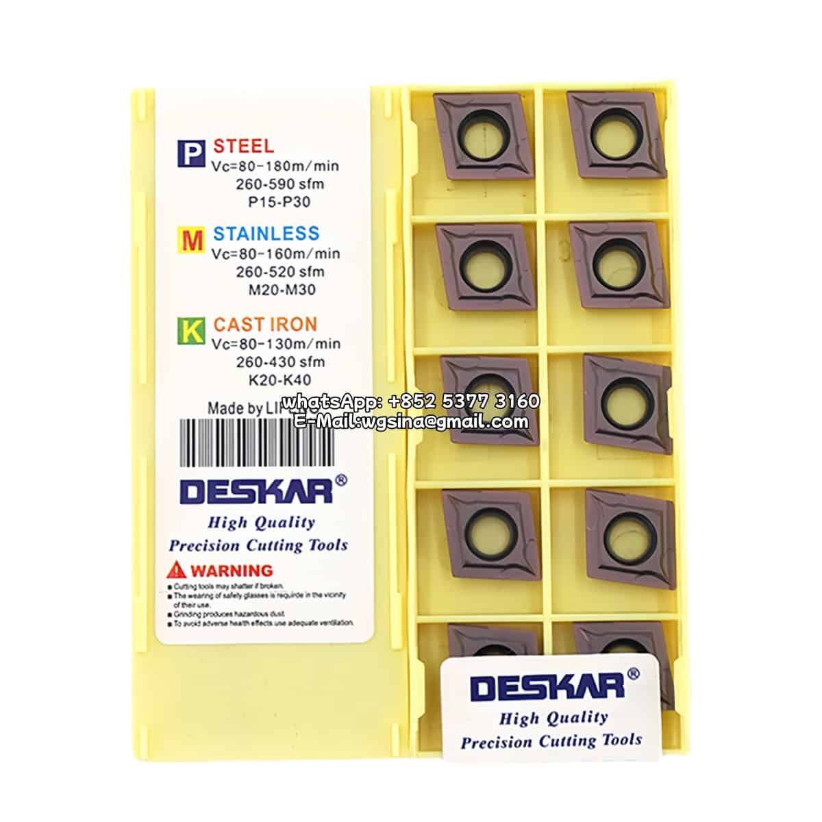 CCMT120408 LF6018 Deskar 100% Original Cutting Tools 10 pcs