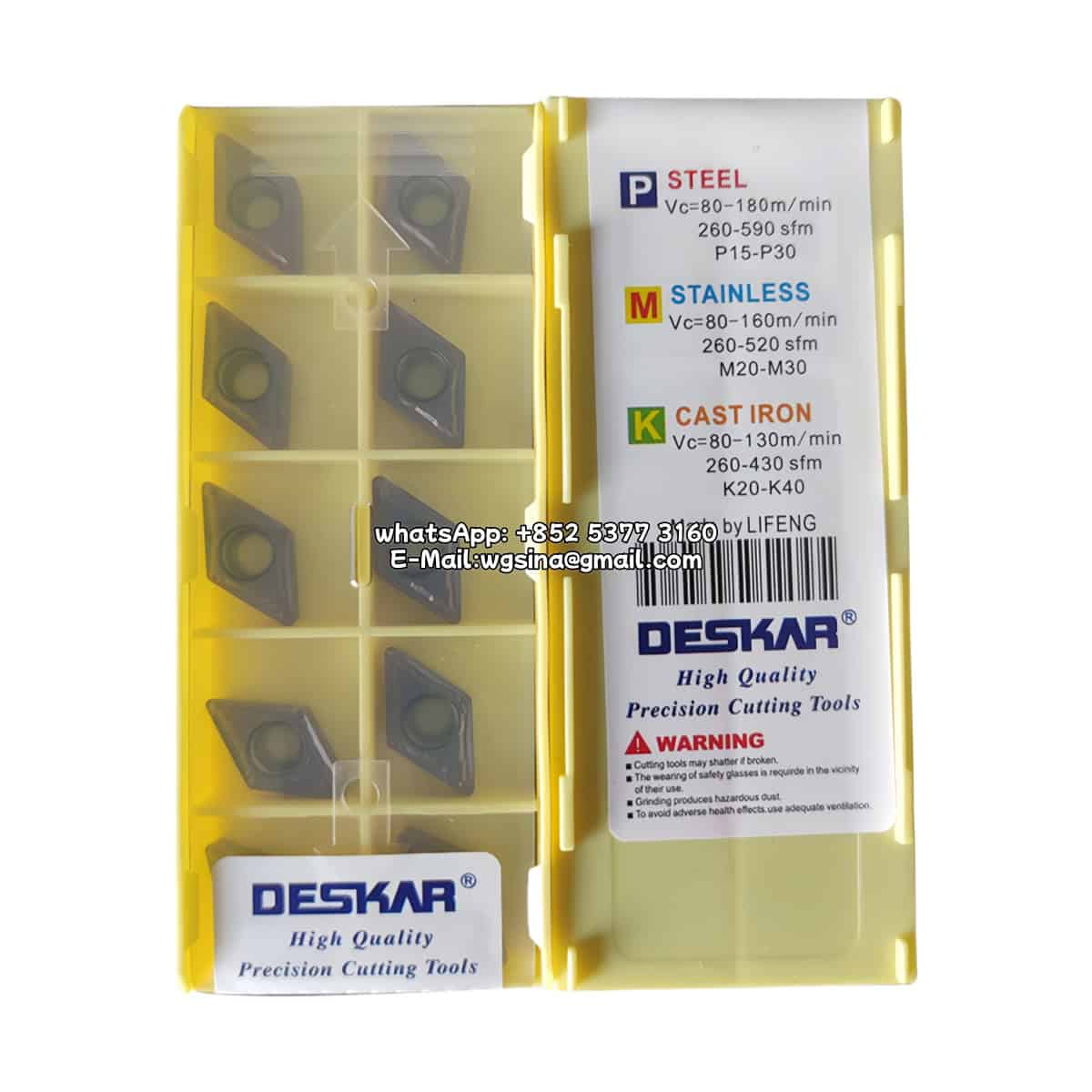 DCMT070208-MV LF6018 Deskar 100% Original Cutting Tools 10 pcs