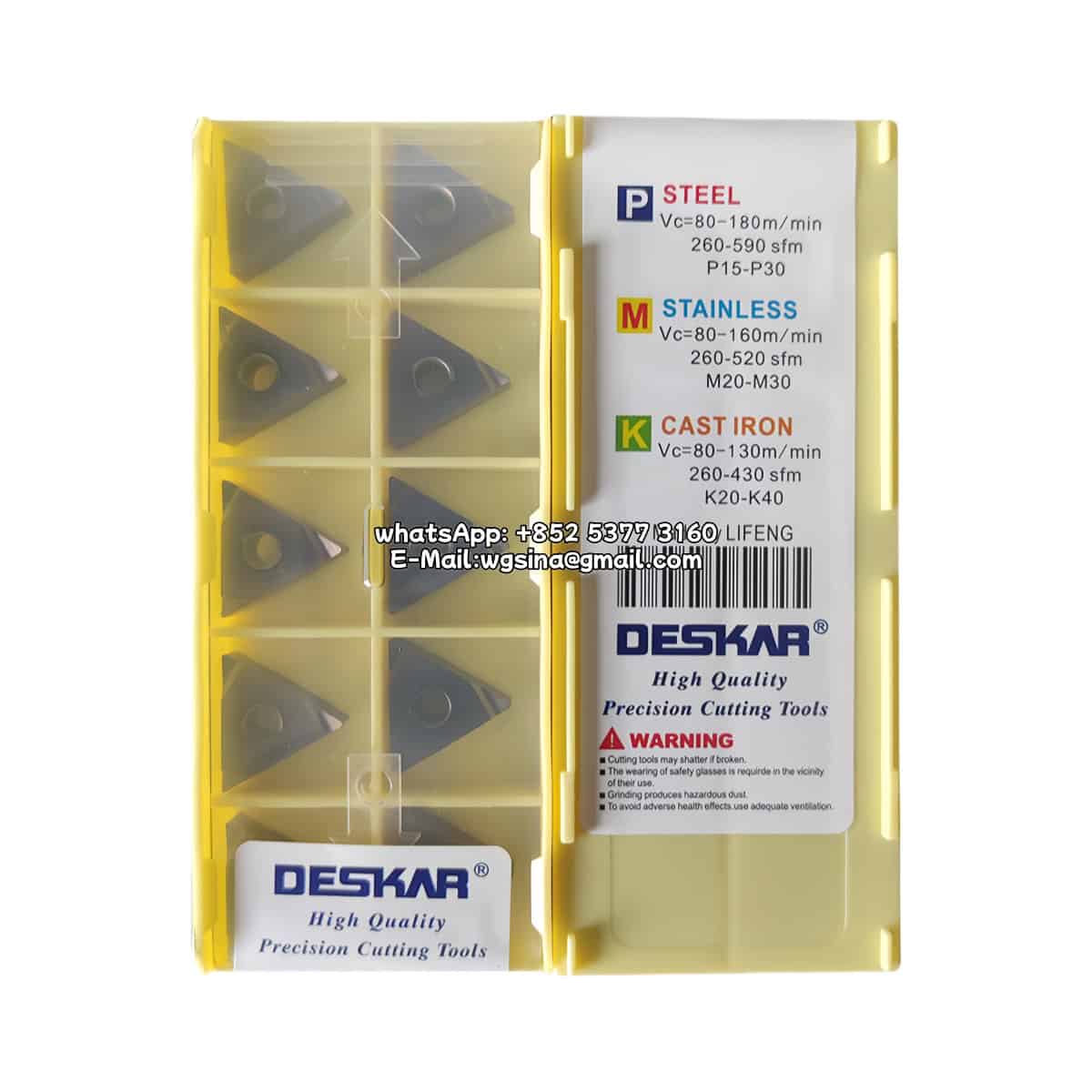 TNGG160402L-F LF6018 Deskar 100% Original Cutting Tools 10 pcs