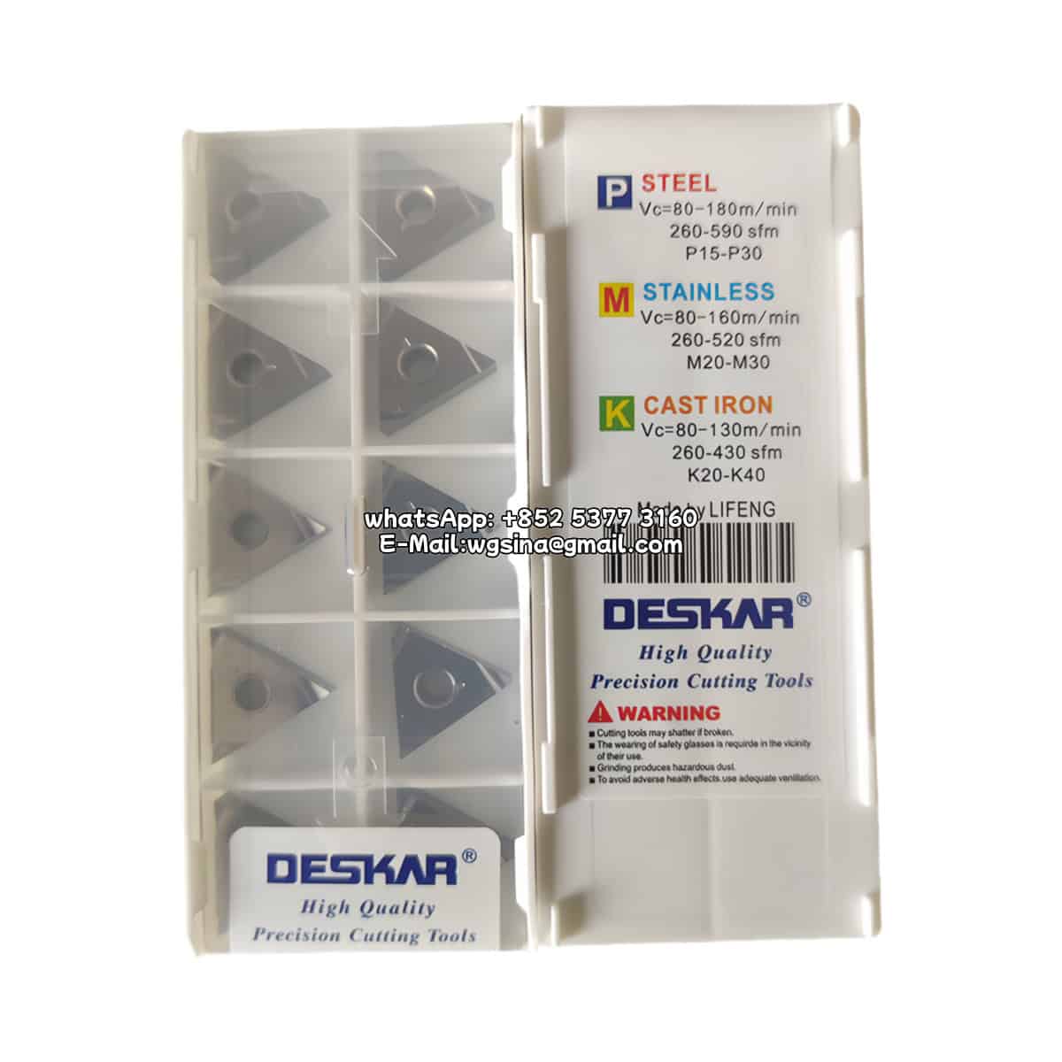 TNGG160402R-C LF90 Deskar 100% Original Cutting Tools 10 pcs