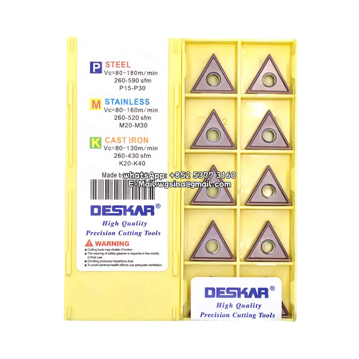 TNMG160404-MS LF6018 Deskar 100% Original Cutting Tools 10 pcs