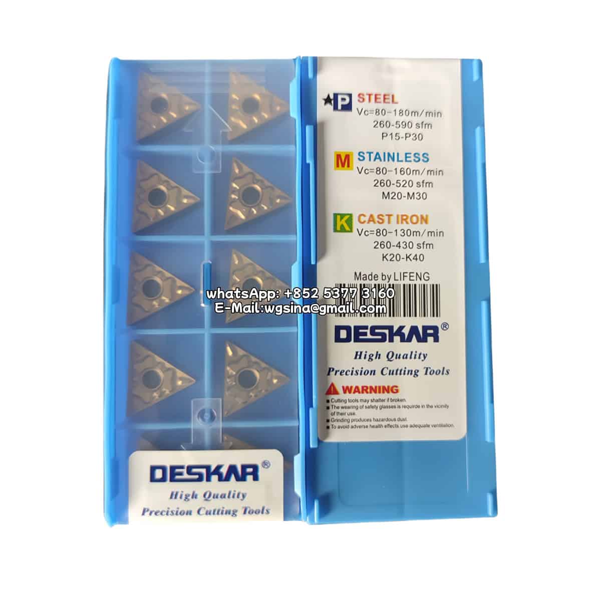 TNMG160404-HQ LF9018 Deskar 100% Original Cutting Tools 10 pcs