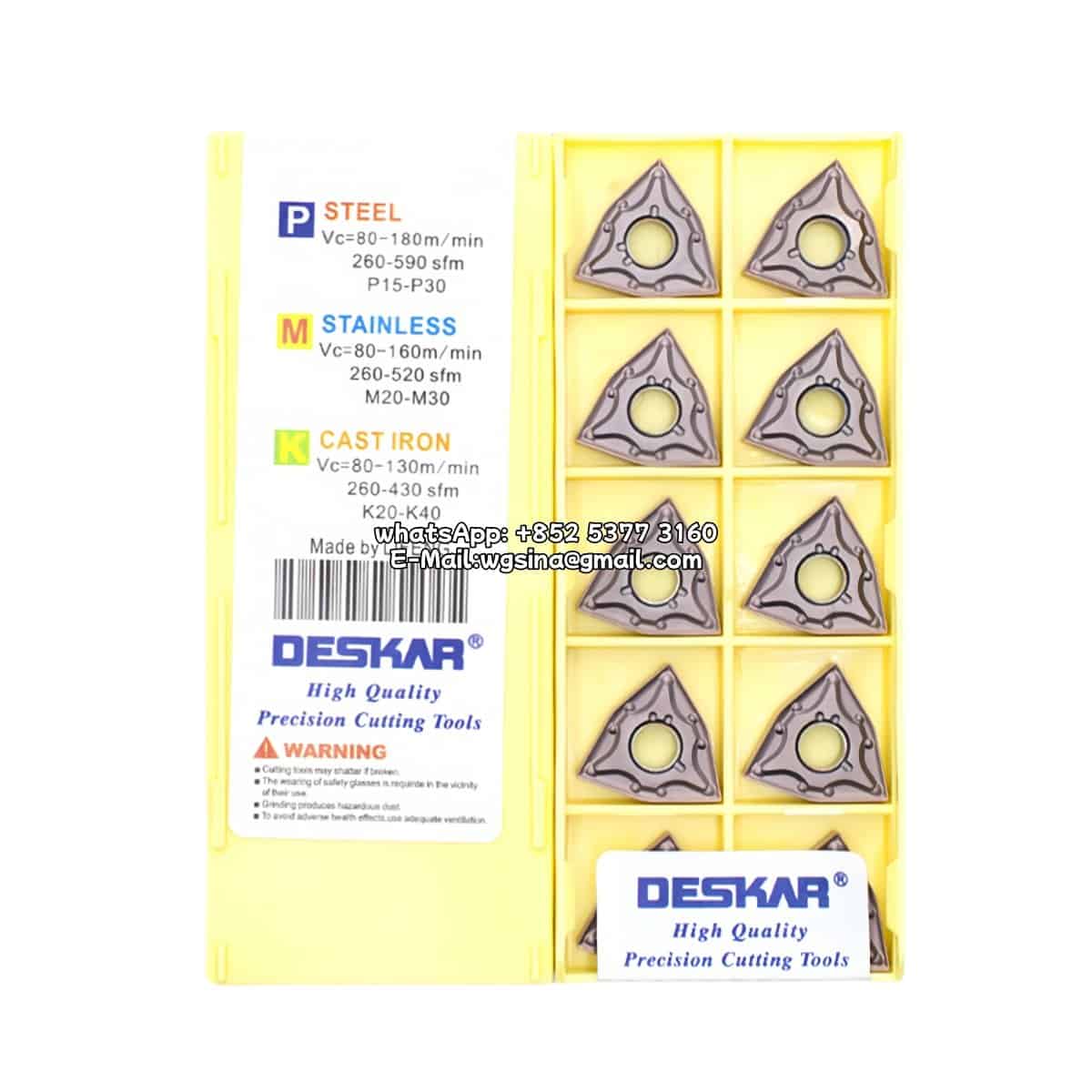 WNMG080404-MA LF6018 Deskar 100% Original Cutting Tools 10 pcs