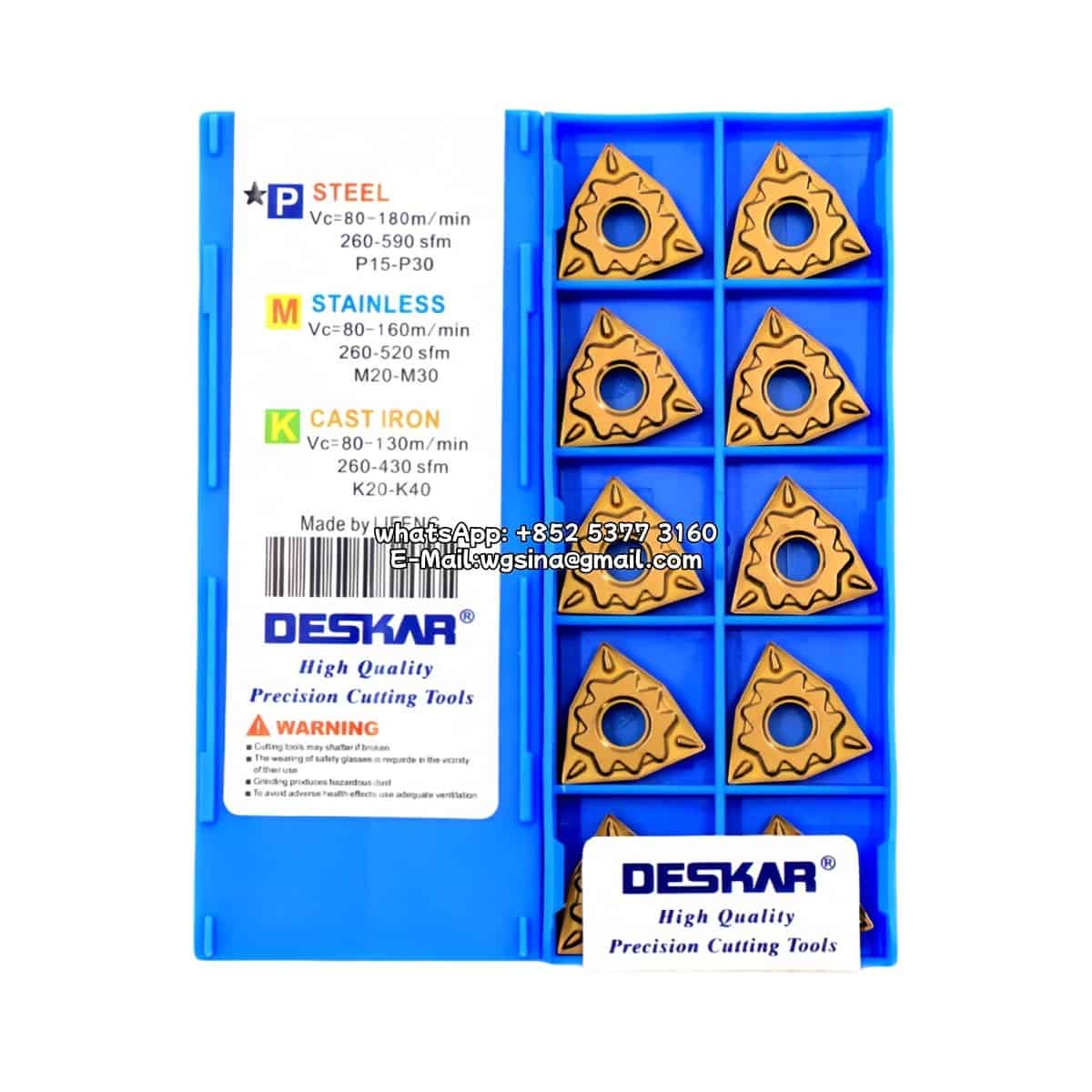 WNMG080404-HQ LF9018 Deskar 100% Original Cutting Tools 10 pcs