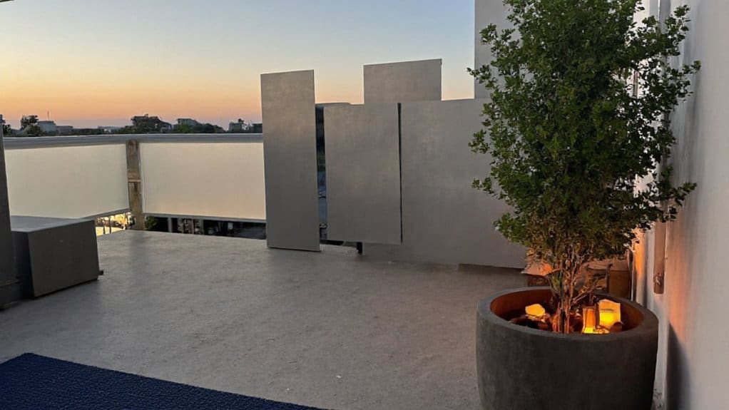 durable low maintenance balcony decor