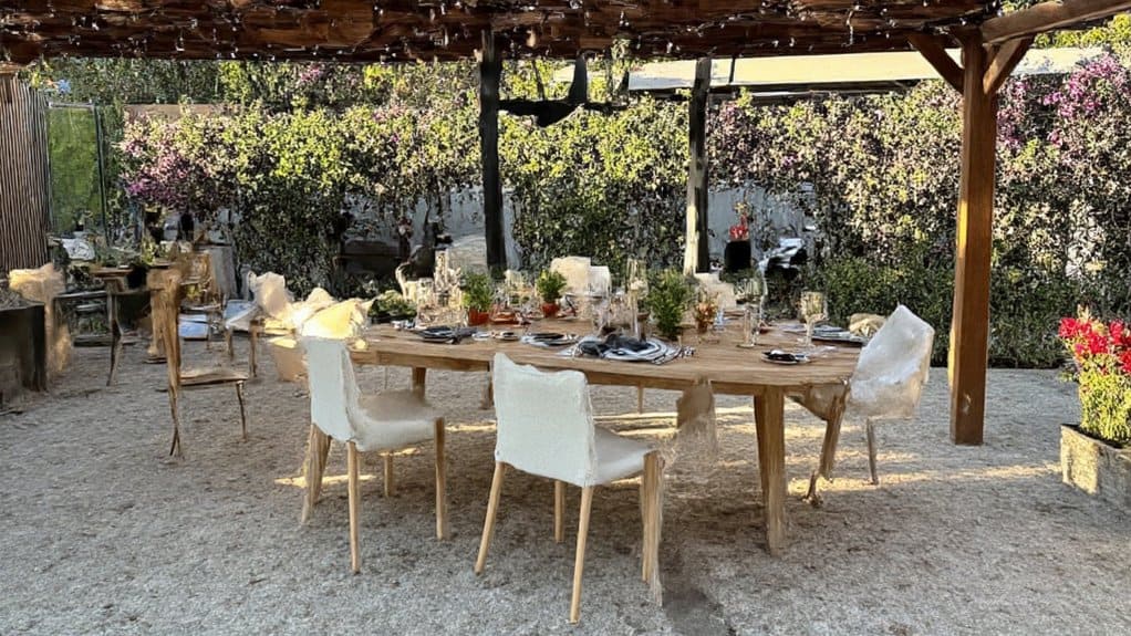 elegant outdoor dining haven