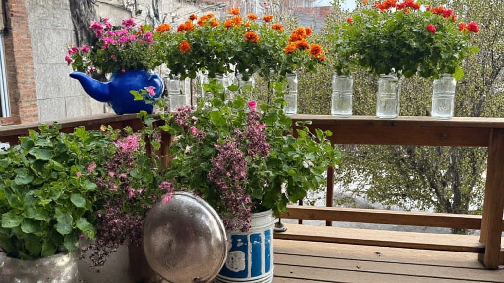 repurpose items as planters