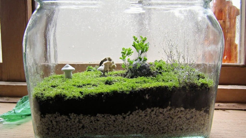 simple mason jar terrarium