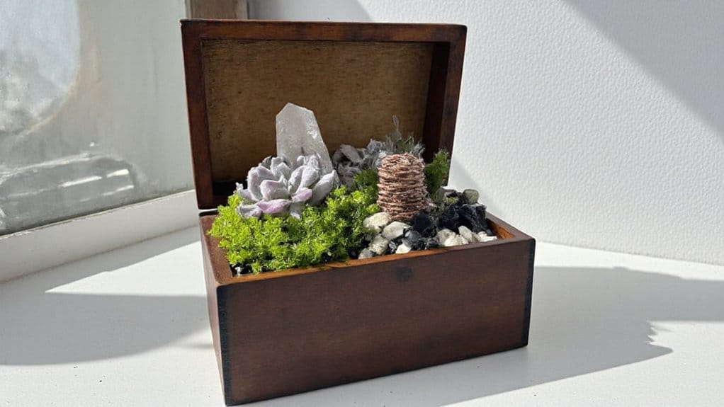 small box mini terrarium