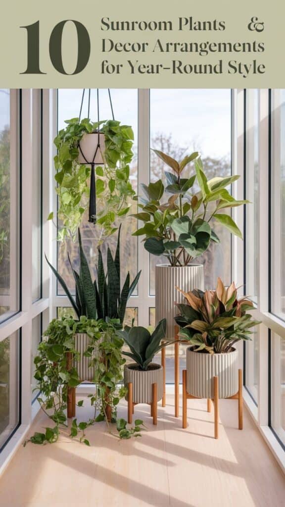 sunroom plants decor