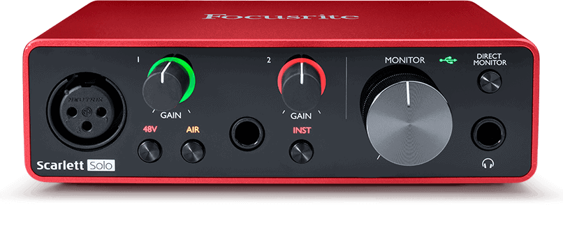 ⁦FOCUSRITE SCARLETT SOLO USB AUDIO INTERFACE⁩ - الصورة ⁦1⁩