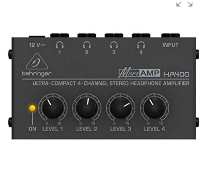 ⁦Behringer MicroAMP HA400 4-Channel Headphone Amp⁩ - الصورة ⁦1⁩