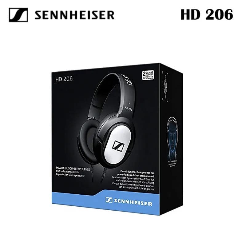 ⁦هيدفون سينهايزر اتش دى 206 Sennheiser HD 206 Closed-Balck⁩ - الصورة ⁦2⁩