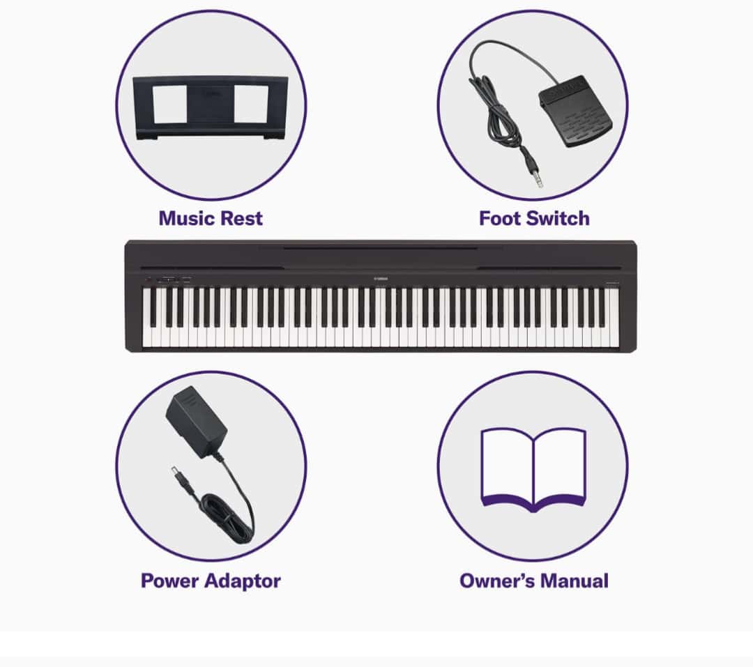 ⁦بيانو ياماها p45 ديجيتال بيانو⁩ - الصورة ⁦2⁩
