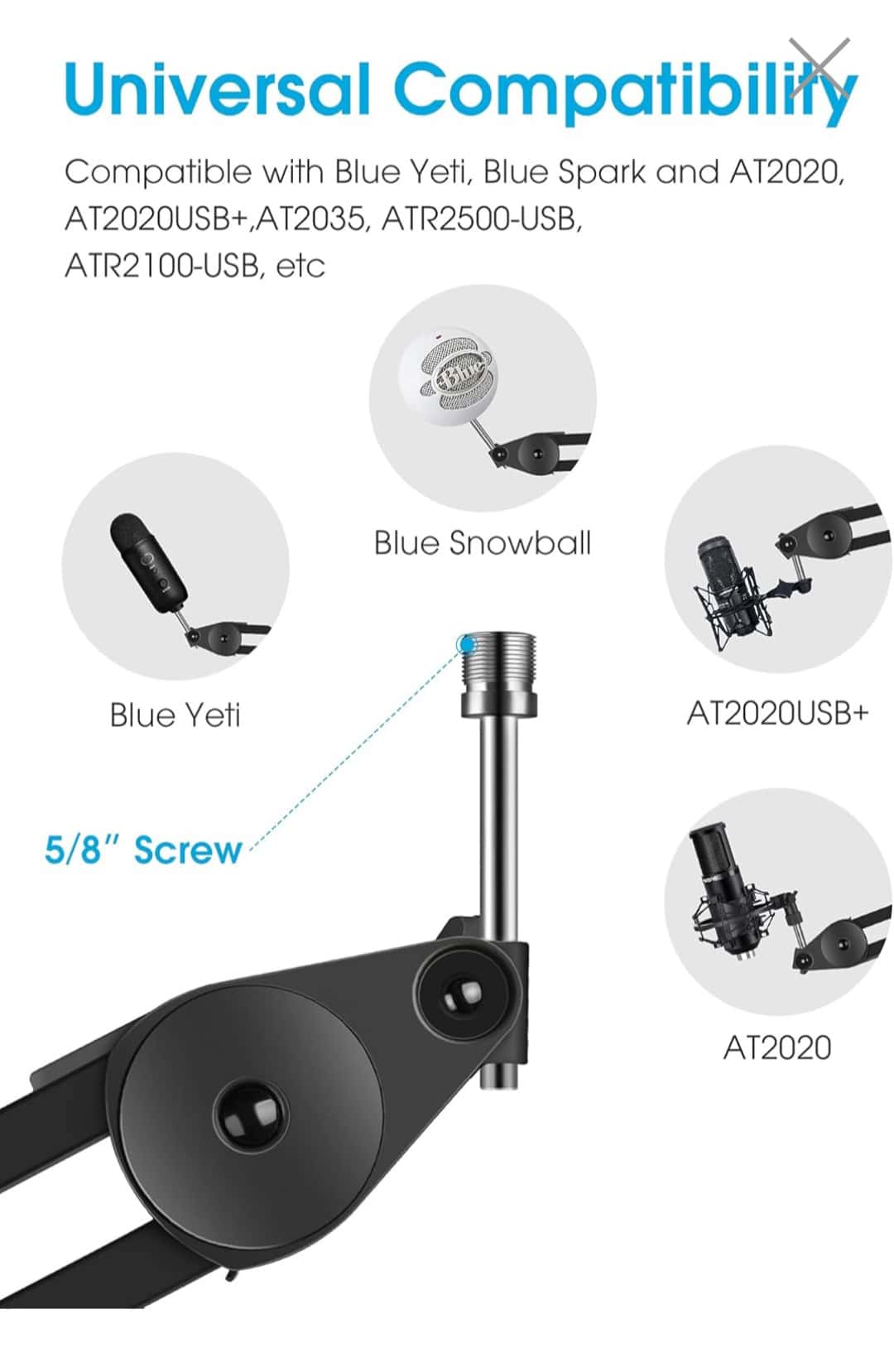 ⁦AUDIO PRO Microphone Boom Arm⁩ - الصورة ⁦2⁩