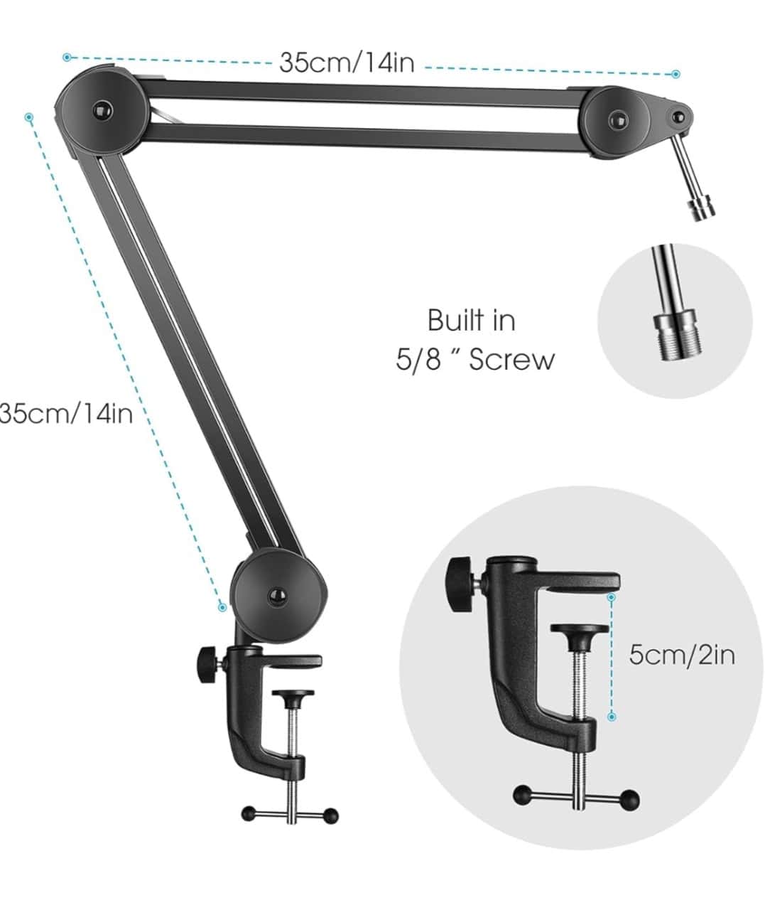 ⁦AUDIO PRO Microphone Boom Arm⁩ - الصورة ⁦1⁩