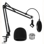 Arm Stand ,Pop Filter and Foam Windscreen