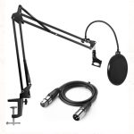 cable xlr , Pop Filter and Arm Stand