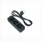Brennenstuhl Eco-L 3 Way Split 1,5m BK