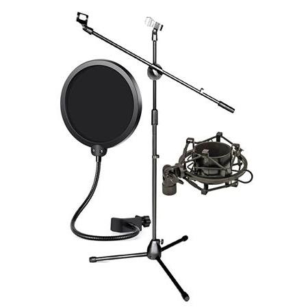 ⁦Boom Microphone Stand , Pop Filter And Shock Mount⁩ - الصورة ⁦1⁩