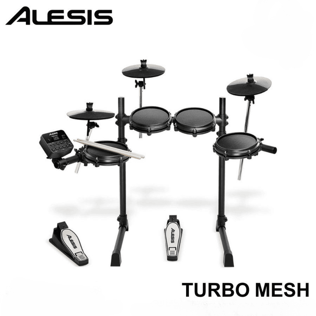 ⁦Alesis Turbo Mesh Kit – طقم درامز الكتروني مع شبكة مدمجة!⁩ - الصورة ⁦1⁩