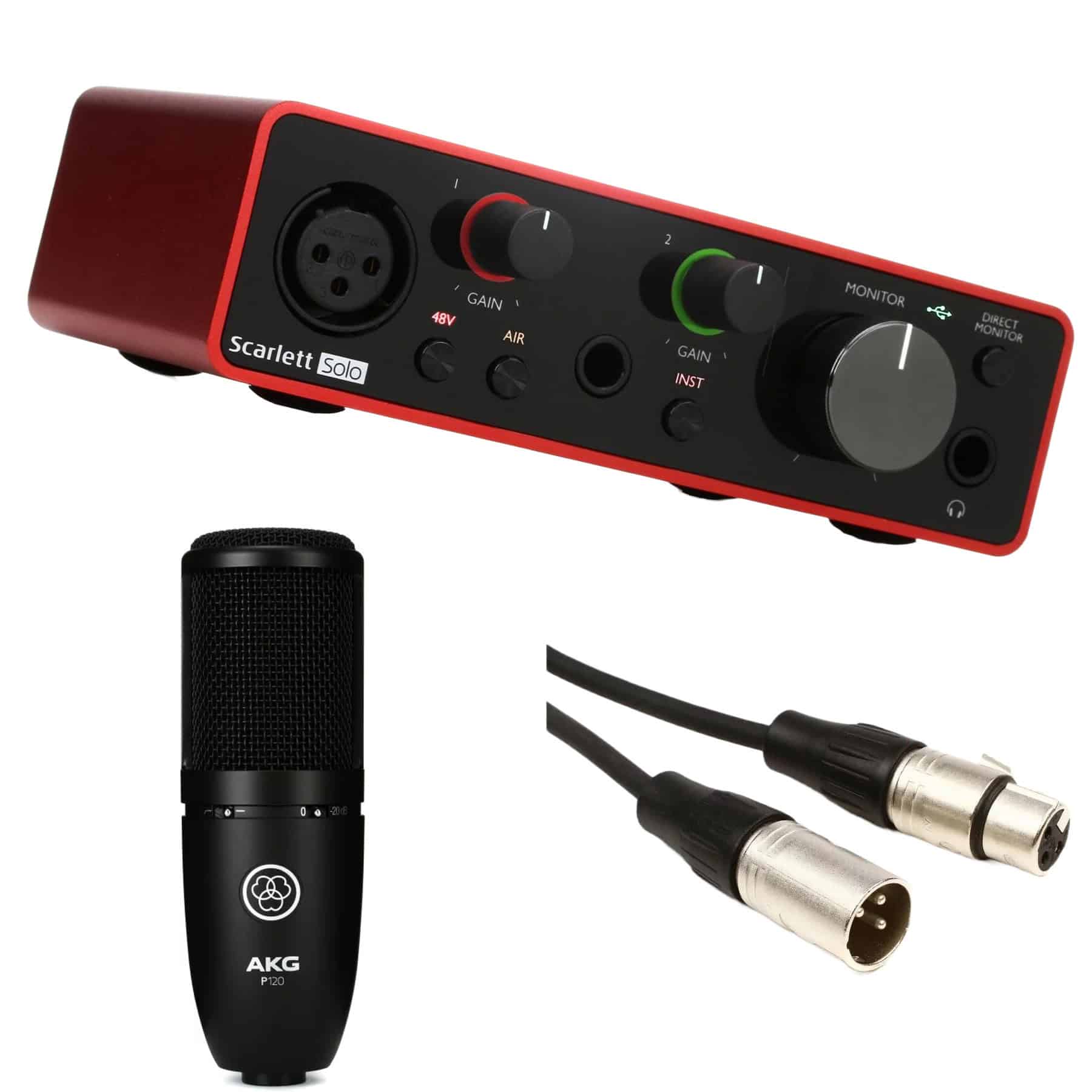 041121-1404408484848484848484aaaaaaaaaaaaaaaaaaaaaaaaaaaaaaaaa focusrite Scarlett solo 3rd gen, Akg p120 & Xlr... - الصورة 1