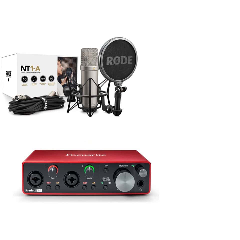 ⁦Rode NT1-A and Focusrite 2i2 3rd Gen⁩ - الصورة ⁦1⁩