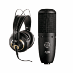 Microphone AKG P120 and headphones AKG k240