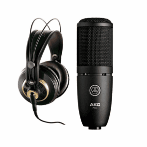 Microphone AKG P120 and headphones AKG k240