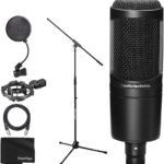 Audio-Technica AT2020 Condenser Microphone & Pop